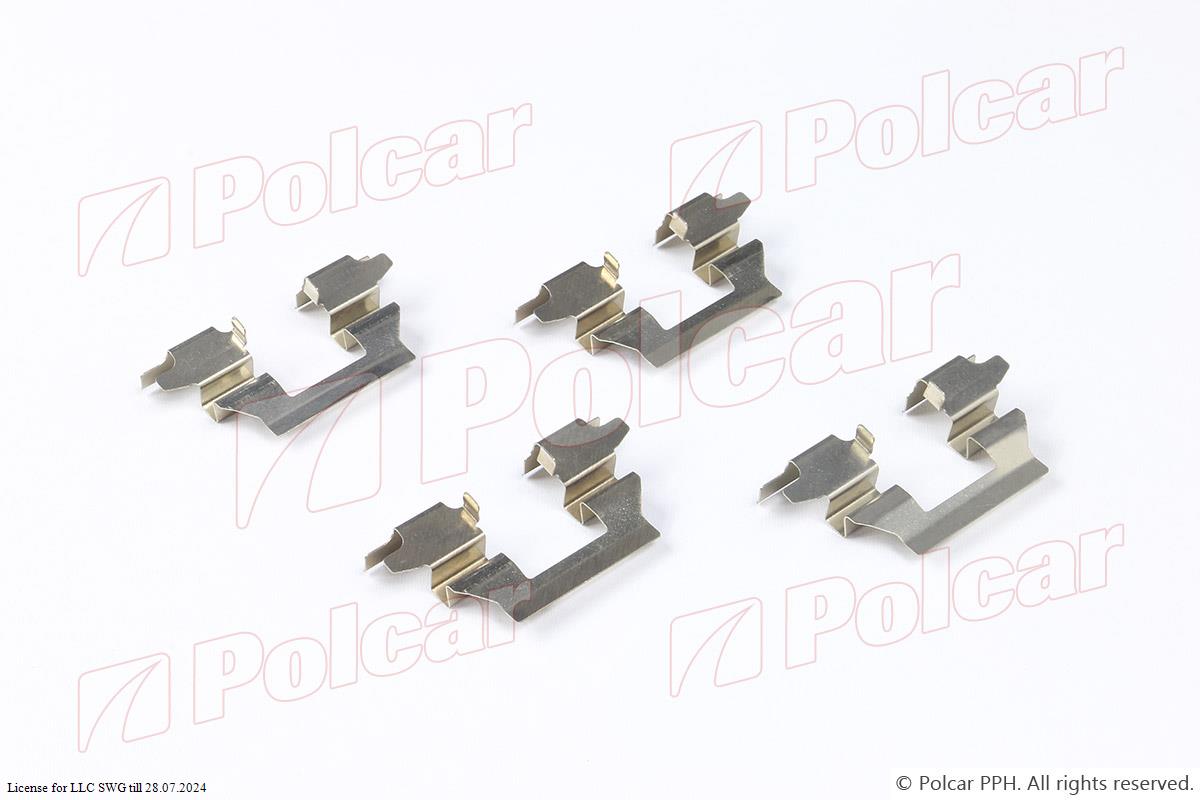 polcar-lx0446 Монтажний комплект гальмівних колодок