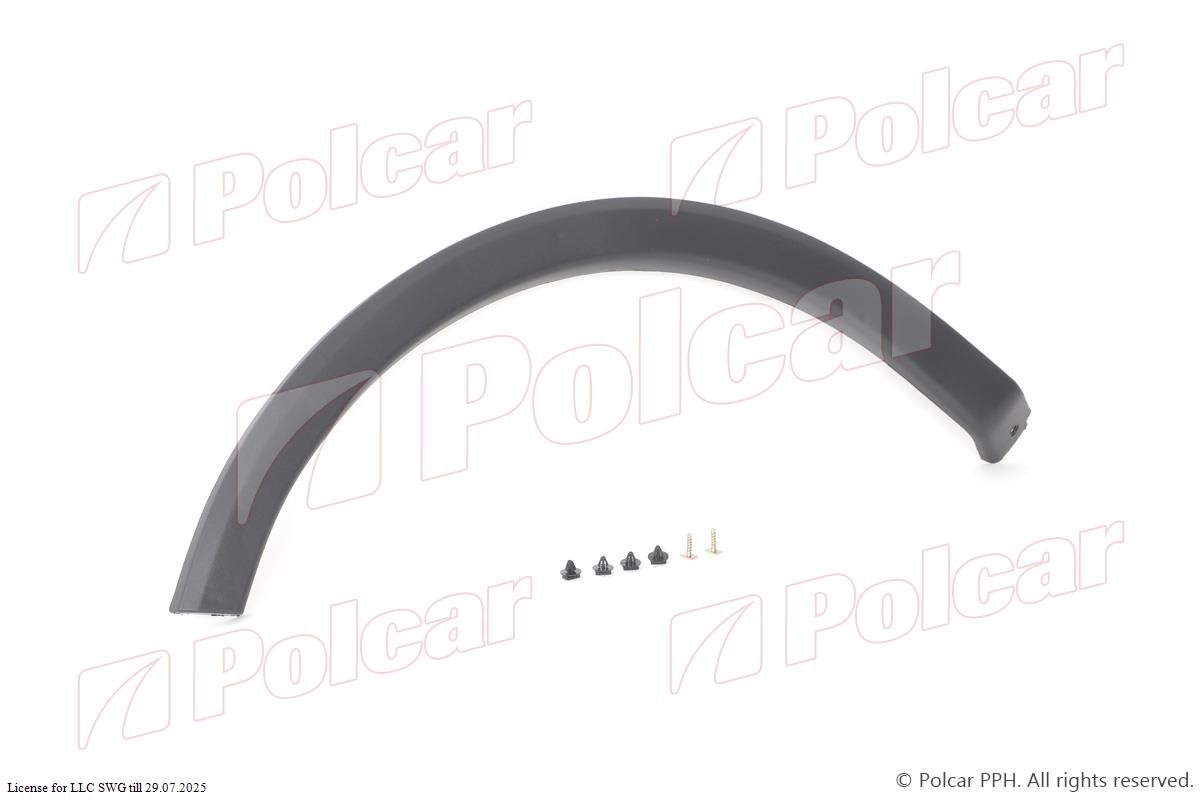 polcar-5556015 накладка крила лівий