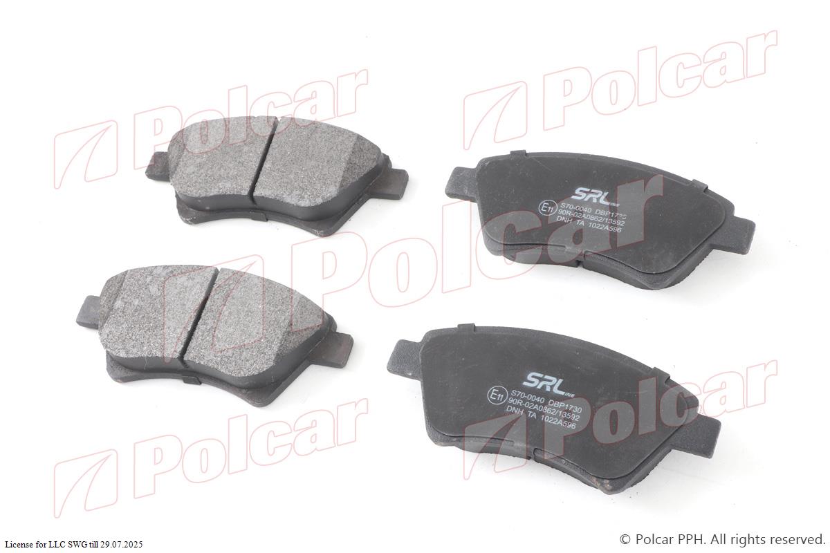 polcar-s700040 Гальмівні колодки