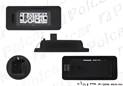 Фара номерного знака, BMW 1 E87, 09.04-